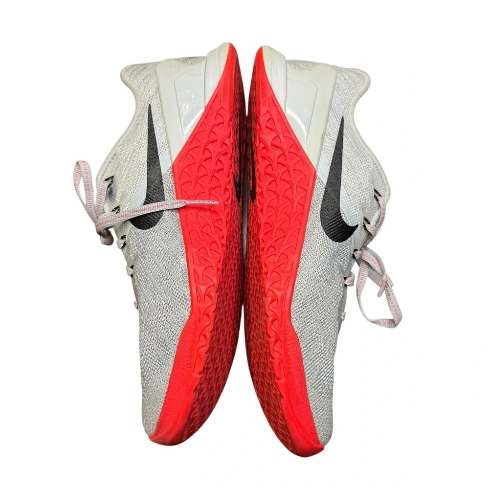 Nike Metcon 3 Shoes Womens Size 8.5 Gray Red‎ Training Sneakers 849807-008